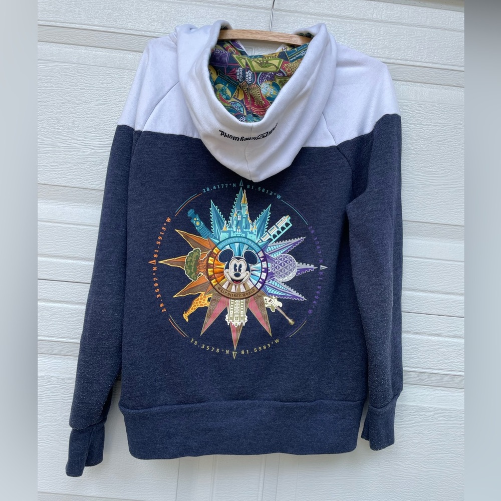Disney Parks Compass Hoodie, Disney World, Large